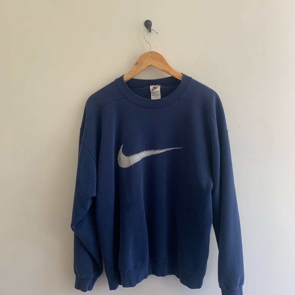 Vintage Nike Crewneck sweatshirt 90s blue swoosh - Picture 6 of 6